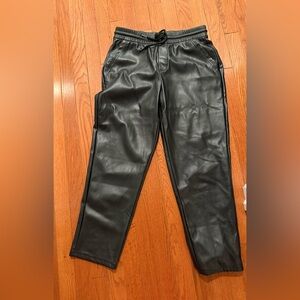 Leather Joggers Size M